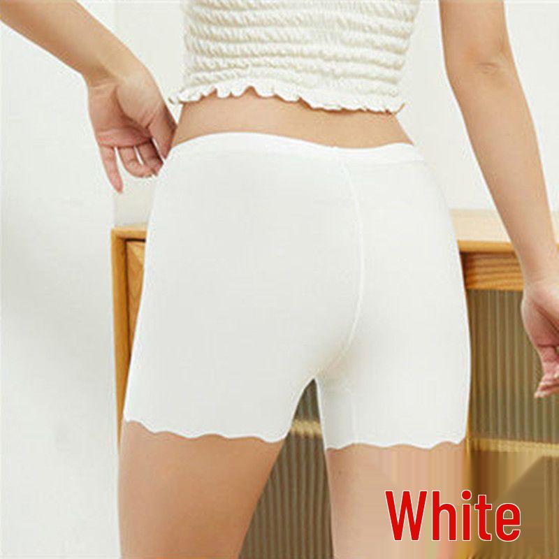 

Women s Plus-Size Seamless Ice Silk Shorts: Anti-Exposure, Non-Rolling, No Underwear Needed, Perfect Summer Base Layer L (35-52 kg)