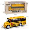 High Imitation Pull Back Car Vehicle Model School Bus Model Zinc Zinc Alloy Bus Model  Collection Toys