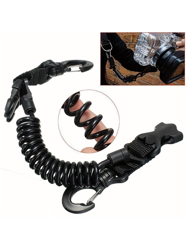 Diving camera lost hand rope, anti-loss spring rope for diving tools, anti-drop rope for diving camera covers