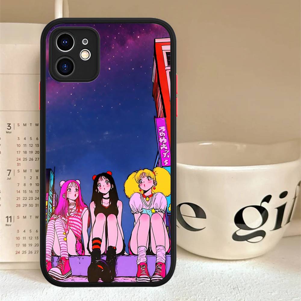 Popular Anime Girl S-Sailor Moon For iPhone 15 16 Pro Max 11 12 13 14 XS XR X Plus 16E Matte Translucent Phone Cover