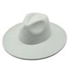 JYL TS DIY Classic Cowboy Hat Unisex European Vintage Style Jazz Hat Felt