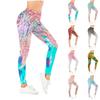 Damen-Leggings mit Kristall-Leopardenmuster, Stretch, Yoga-Leggings, Fitness, Laufen, Fitnessstudio, Sport, aktive Hose