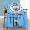 Haaland 3 Customize Your Name Blanket Lightweight Customizable Blanket Ultra-Soft Versatile for Nap Living Room Couch Home Decor