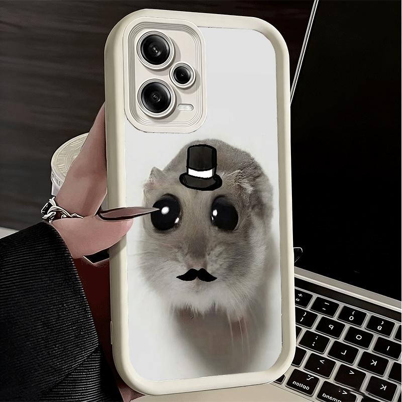 Phone Case for Xiaomi Redmi Note 15 14 13 Pro Plus Funny Sad Hamster Meme Shell 12S 11 11S 11T 5G 14S Soft Silicone Funda