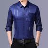 Mens Casual Long Sleeve Striped Fashion Shirt Daily Wear Top For Men