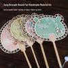 Handmade DIY Song Jin Pearl Fan Kit – Chinese Style Gift for Mother's Day, Team Building, and Salons