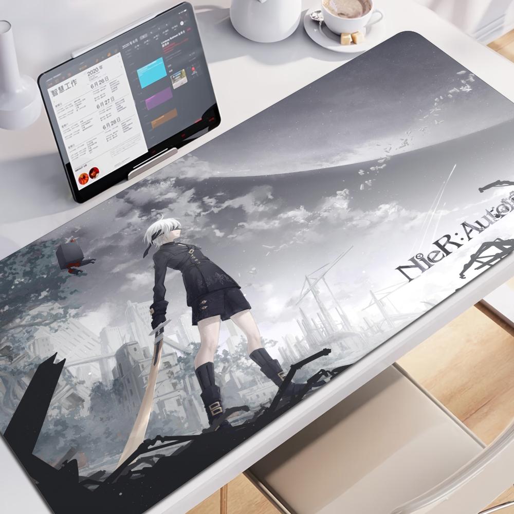 Game Nier Automata Grote Meerdere Maten Muismat Pc Computer Game 2b Muismat Toetsenbord Bureau Matten Kantoor Rubber Antislip Muismat
