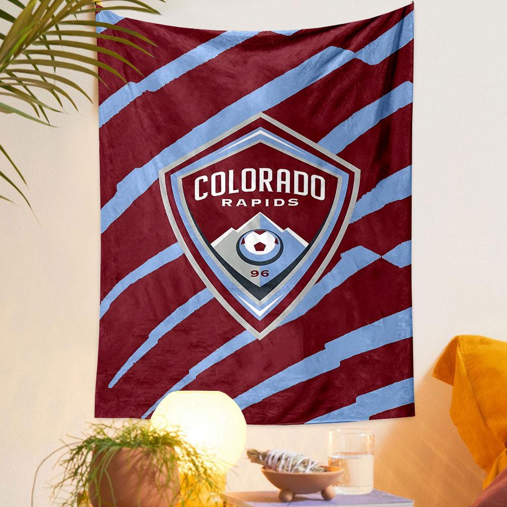 Colorado Rapids Emblem Tapestry Patterned Tapestry Decorative Wall Hanging, Home Bedroom Living Room Decor