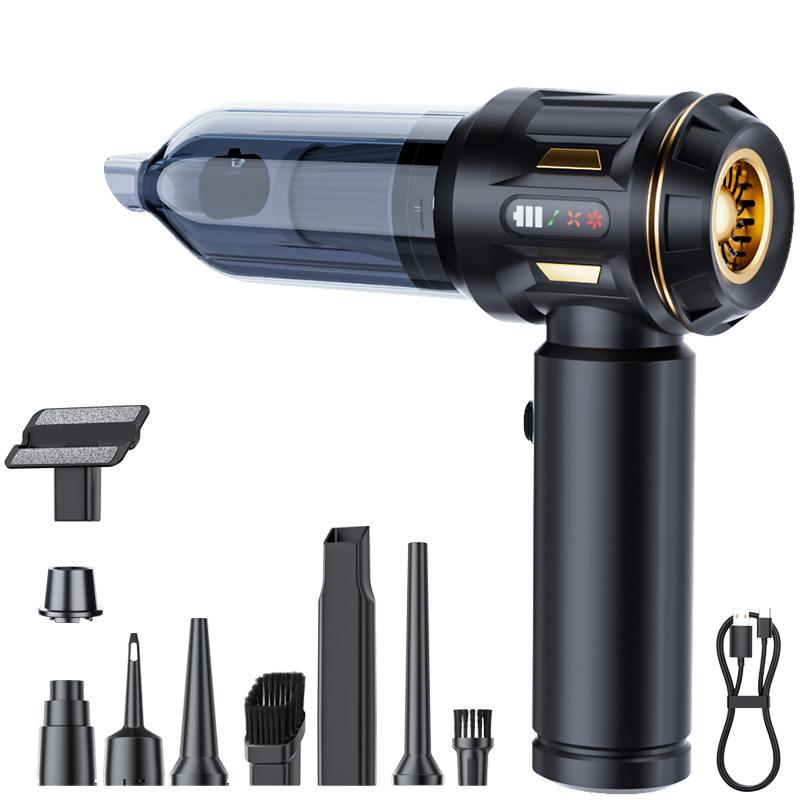 Wireless Handheld Car Vacuum Cleaner High Power 4 In 1 Blow Suction Inflate Deflate Rechargeable Portable For Car Home Outdoor