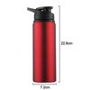 700ml Metal Water Bottle Stainless Steel Bicycle Water Bottle Straight Drinking Outdoors Sports Travel Kettle