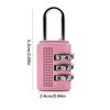 Mini Password Lock 3 Digit Zinc Zinc Alloy Padlock Portable Number Lock  Suitcase