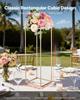 Wedding Flower Stand, 10PCS 80cm Column Flower Stand, Floral Stands with Hidden Screw, Rectangular Cubic Floral Display Rack for Wedding, Party,