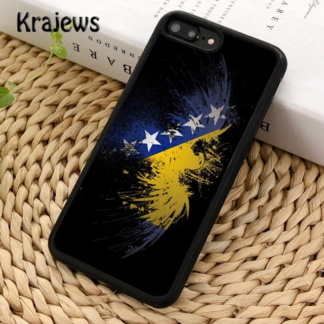 Krajews Flag of Bosnia and Herzegovina Phone Case For iPhone 14 5 SE 6s 7 8 Plus X XR XS 11 12 13 Pro Max Samsung S21 S22 Ultra