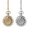 Antique Mechanical Automatic Pocket Watch, Silver: Skeleton Roman Numerals, Analog, Retro Pendant Watch with Gold Chain - Perfect Gift for Birthdays,
