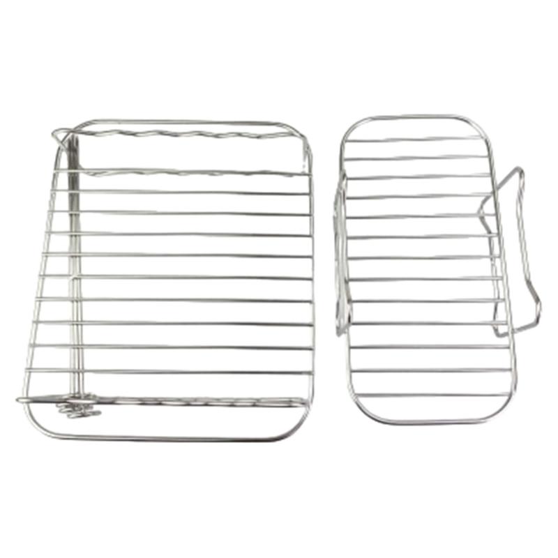 Stainless Steel Grilling Stands Convenient Air Fryer Stackable Rack Dehydrator Rack Air Fryer Rack for Family Gatherings 1