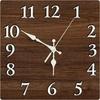 Wall-Mounted Luminous Wooden Silent Clock: Creative and Decorative for Living Room
