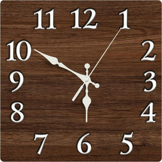 Wall-Mounted Luminous Wooden Silent Clock: Creative and Decorative for Living Room