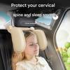 Removable Breathable High Elasticity Memory Foam Car Neck Pillow Adjustable Angled For Child Passenger Sleeping Comfort
