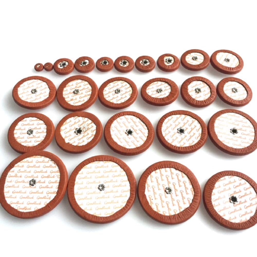 Tenor Saxophone Tampo Pad 25 Piece Set Sheepskin Leather Saxophone Parts Replacement Repair Care Wind Instrument