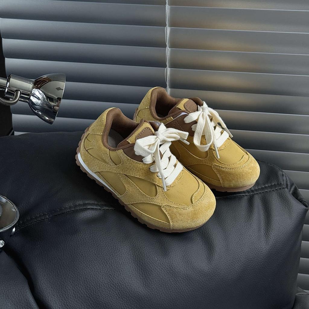 XSHX Retro Paris Wind Schwerindustrie Klassenkameraden Sportschuhe Klettverschluss Design Jungen und Mädchen Herbst und Winter Funktionsschuhe