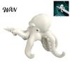 Unique Office Gadgets 3D Printed Octopus Figurine, Cute Marine Animal Sculpture for Crafts Computer Monitor Decor, Desk Shelf Ornament, Collectible