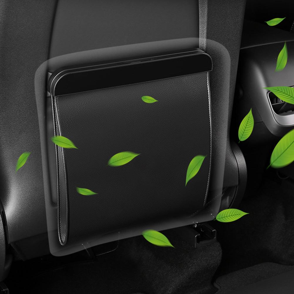 Magnetic Adsorption Car Trash Holder Garbage Storage Bag Leak-proof Back Seat Hanging Storage Pocket for Tesla Model 3/Y