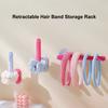 Plastic Retractable Hook Strong Load-Bearing Adhesive Headband Hair Ring Storage Rack No Need To Drill Holes Behind The Door