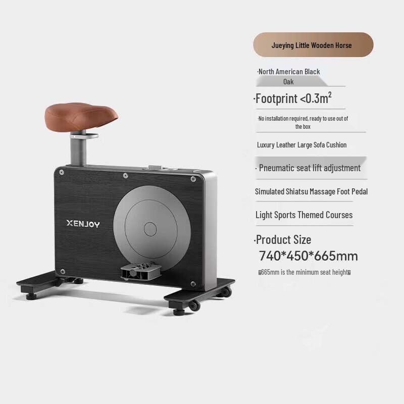 Merach Little Wooden Horse Smart Exercise Bike