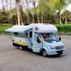 1:28 Diecast Luxury RV Recreational Car Model Metal Toy Camper Van Motorhome Touring Car Simulation Sound and Light Boy Kid Gift