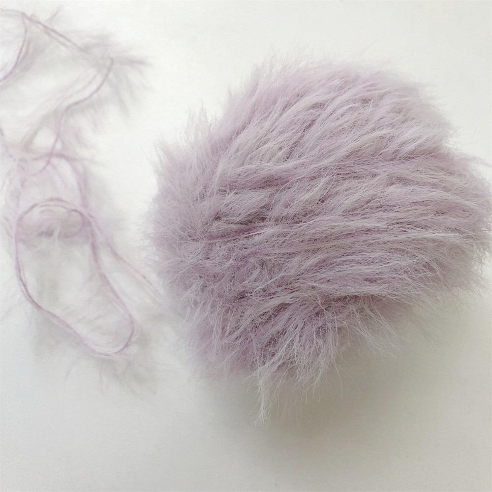 Hand-mixed Mink Fleece Yarn Long Hair Imitation Mink Yarn Soft Fine Wool Yarn For Hand Crochet