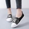 2022 Summer Women's Trendy White Faux Lace Korean-Style Board Shoes with Soft Upper and Sole