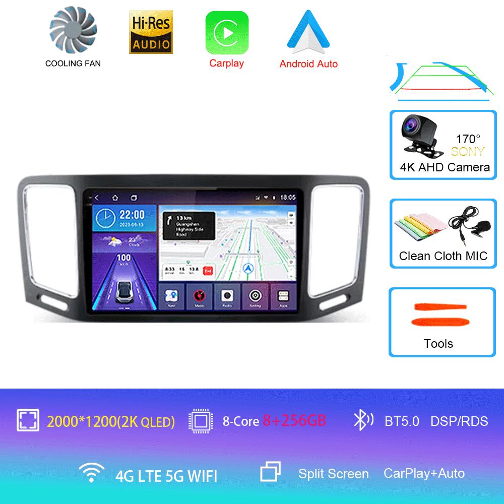 Car Radio Android 14 Carplay For Volkswagen VW Sharan 2012 - 2018 Navigation GPS Multimedia Player WiFi+4G BT stereo 360 Camera