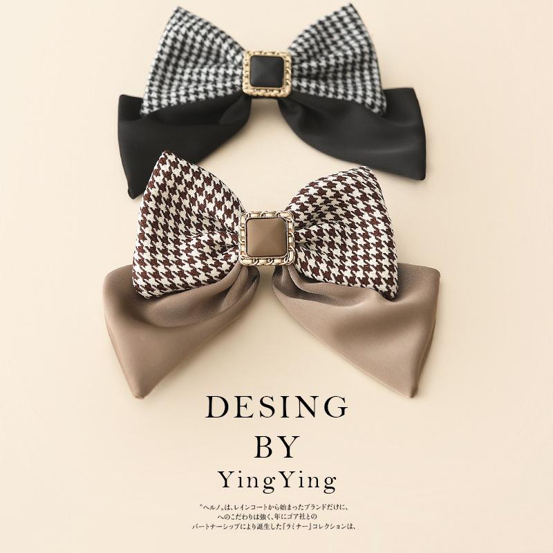 Fashion Sense Hair Bow Clips Temperament Black Hair Clip Cute Trendy Girls Hair Accessories 2025