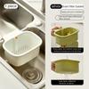 Kitchen Sink Drain Basket, Self-Cleaning Clog Prevention Mesh Filter Push Strainer for Kitchen and Bathroom - Automatic Food Waste Disposal
