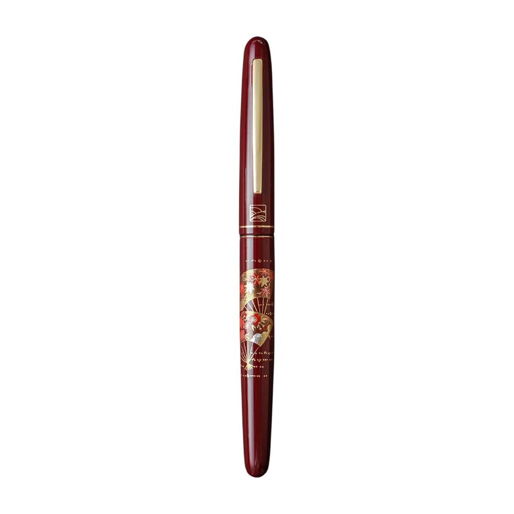 WANCHER x Kuretake Modern Fan Fountain Limited Edition Maki-e Pen, (Medium Nib, Red)