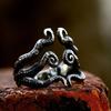 Vintage Cthulhu Octopus Tentacle Ring Punk Gothic Open Ring for Men Silver Color Handmade Designer Jewelry Accessories 2025 Gift