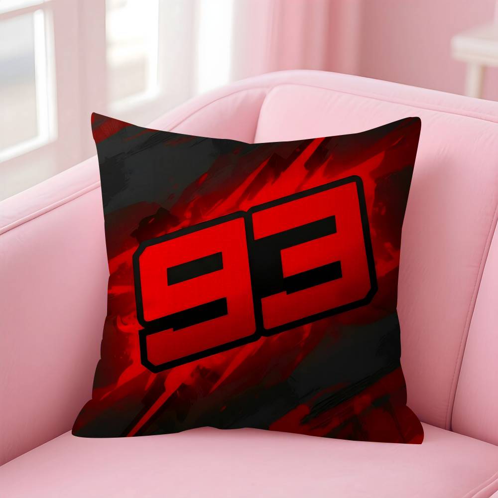 Personalized Pillow Dust Cover Bedroom Kids Party Decoration Pillowcase Birthday Children Gift MMarc racing driver Marquez 93