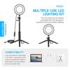 2Pack Desktop USB LED Video Lights Kit med 2 * Dimbar 6 Tommers LED Ring Light 5600K + 2 *