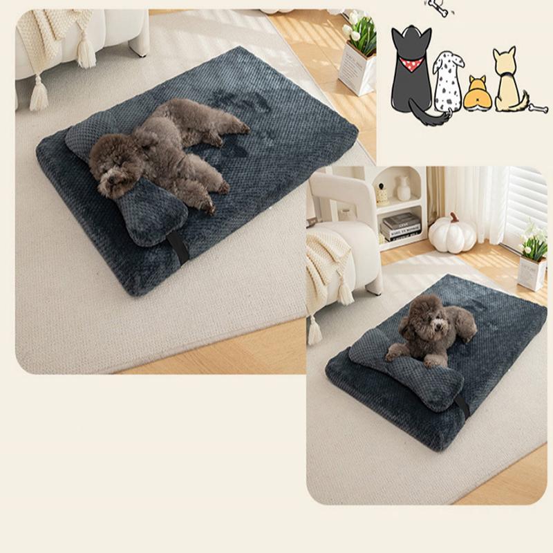 Letto invernale caldo per cani, tappetino super morbido per cani di piccola e media taglia, tappetino per dormire rimovibile per animali domestici, accessori per cani