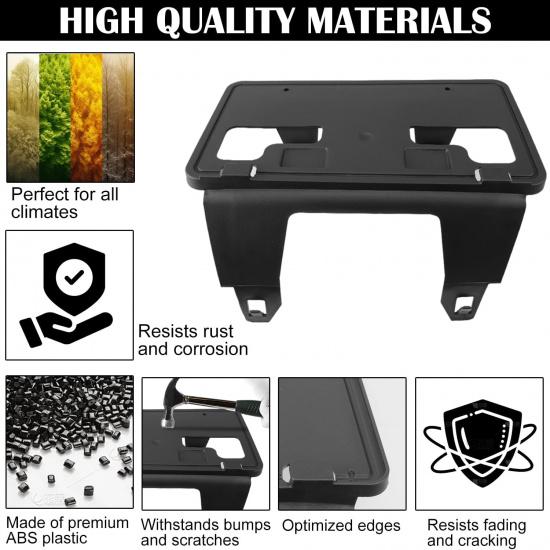 License Plate Frame Compatible With F250 F350 Super Duty  2024 Front Bumper License Plate Bracket Holder Replace FO1068203 PC3Z-17A385-AA