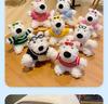 Cartoon West Highland Plush Keychain - Cute Girl Doll Backpack Pendant