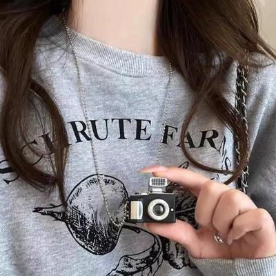 Blitzlicht Kamera Halskette Für Damen Herren Punk Lange Kette Halskette Vintage Kamera Anhänger Halsketten Party Schmuck