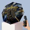 Chelsea FC Pattern Printed Mini 5 Folds 8 Ribs Compact Umbrella Windproof Waterproof Lightweight Portable Folding