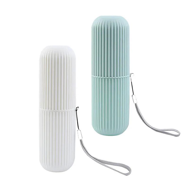 Travel Portable Toothbrush Cup Bathroom Toothpaste Holder Storage Case Box Organizer Travel Toiletries Storage Cup New Creative