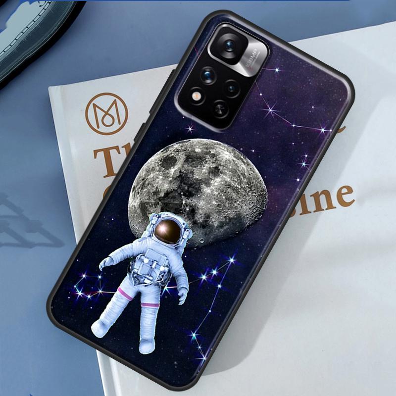Moon Stars Space Astronaut Case For Xiaomi Redmi Note 14 13 Pro 12 11 9 10 9S 10S 11S 12S Redmi 13C 10C 12C 14C Cover