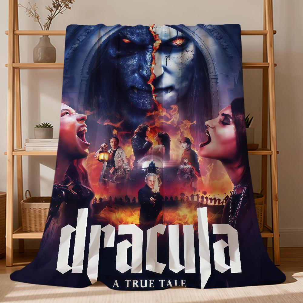 Horror Movie D-Dracula A Love Tale Flannel Soft Warm Plush Blanket For Sofa Living Room Pet Hogar Bedroom Gift Home Car Portable