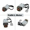 CaDA Technische Motorteile Upgrade M/L Servomotor Bausteine Automodell Leistung Mechanisch Kompatibel mit Legoeds DIY Spielzeug