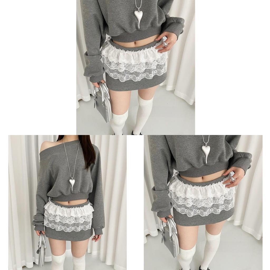 Original Design Flower Lace Waist Belt With Plastic Buckle For Dresses And Jeans