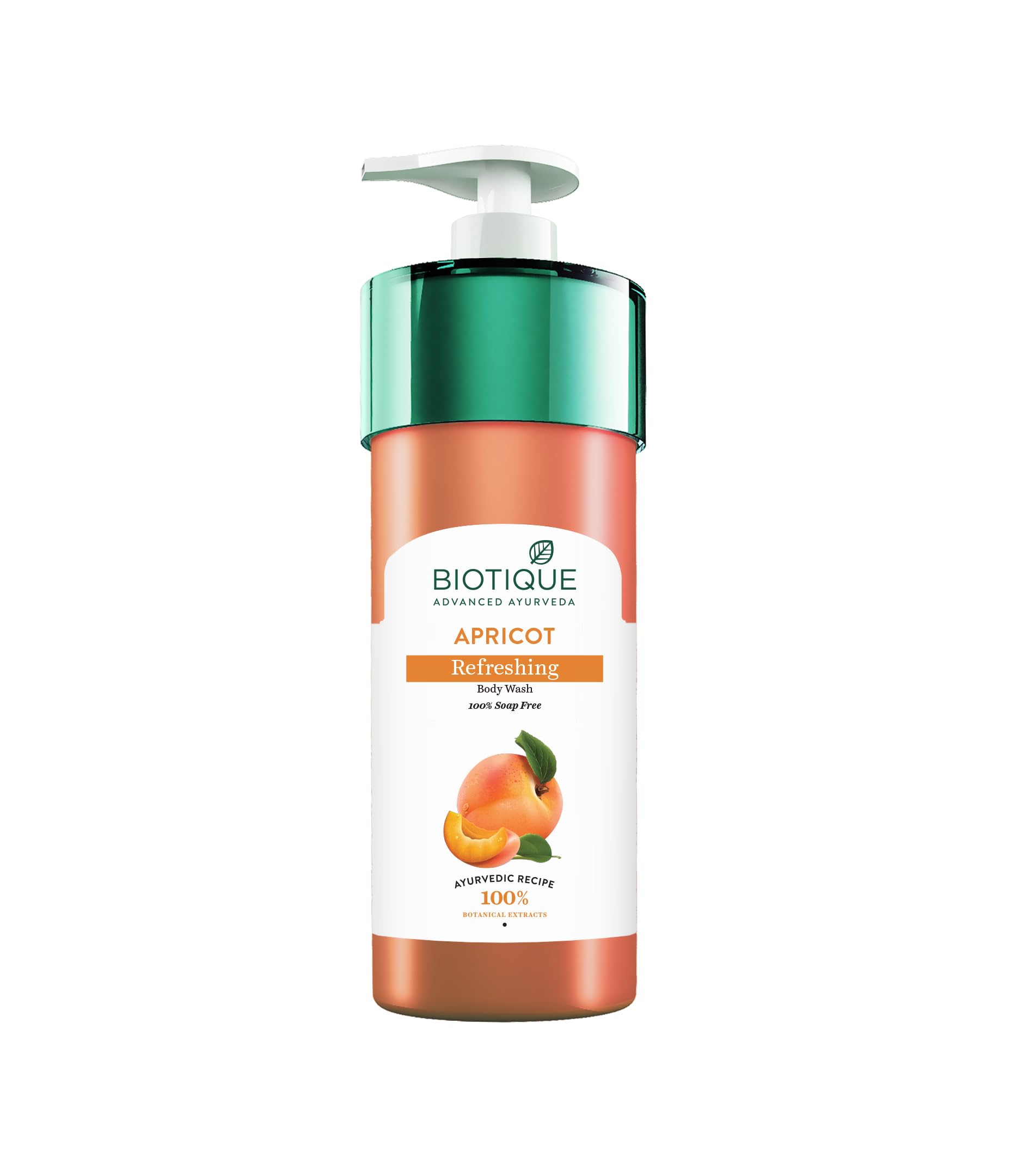 Biotique Bio Apricot Refreshing Body Wash | Keeps Skin Fresh and Clean | Brightens Skin and Reducing Dark Spots | 100% Botanical Extracts | Suitable
