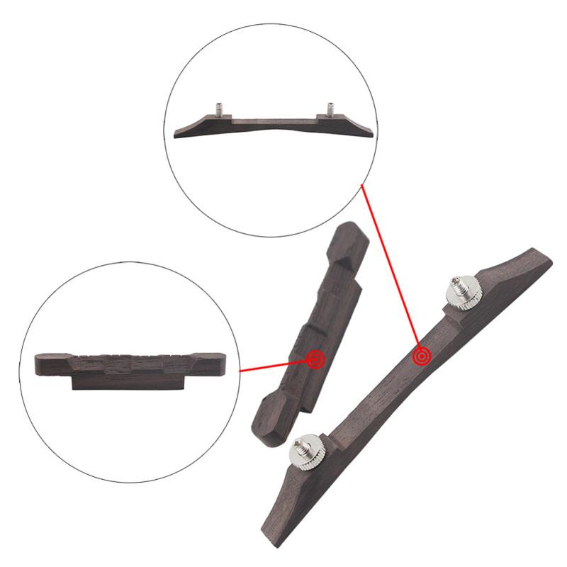 Universal Adjustable Mandolin Bridge Rosewood Lightweight Musical Instruments